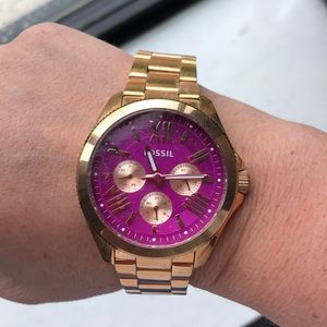Brand new! Fossil Watch - rose gold and pink
